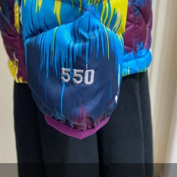 THE NORTH FACE 550 Multi-Colored Girls XL Puffer Jacket EUC - Picture 6 of 10